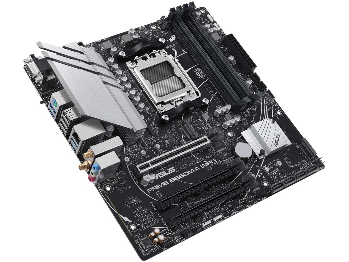 ASUS PRIME B650M-A WIFI II DDR5 6400MHZ 1XVGA 1XHDMI 1XDP 2XM.2 USB 3.2 MATX AM5 (AMD AM5 7000 Serisi İle Uyumlu)
