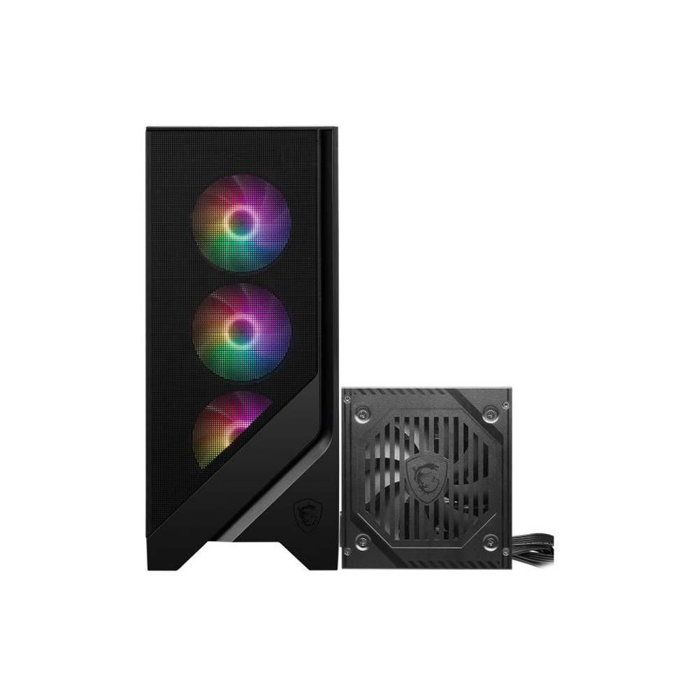 MSI MAG FORGE 120A B65 TEMPERLİ CAM 6X120MM AUTO RGB FAN 650W BRONZ ATX Gaming Bilgisayar Kasası
