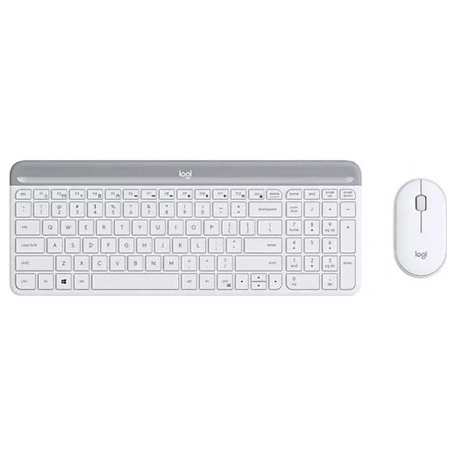 Logitech MK470 Q İnce Kablosuz Klavye ve Mouse Set (Beyaz)