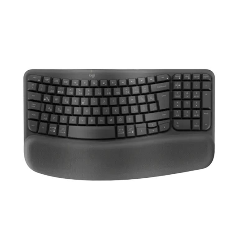Logitech Wave Keys Kablosuz Ergonomik Klavye (Gri) 920-012311