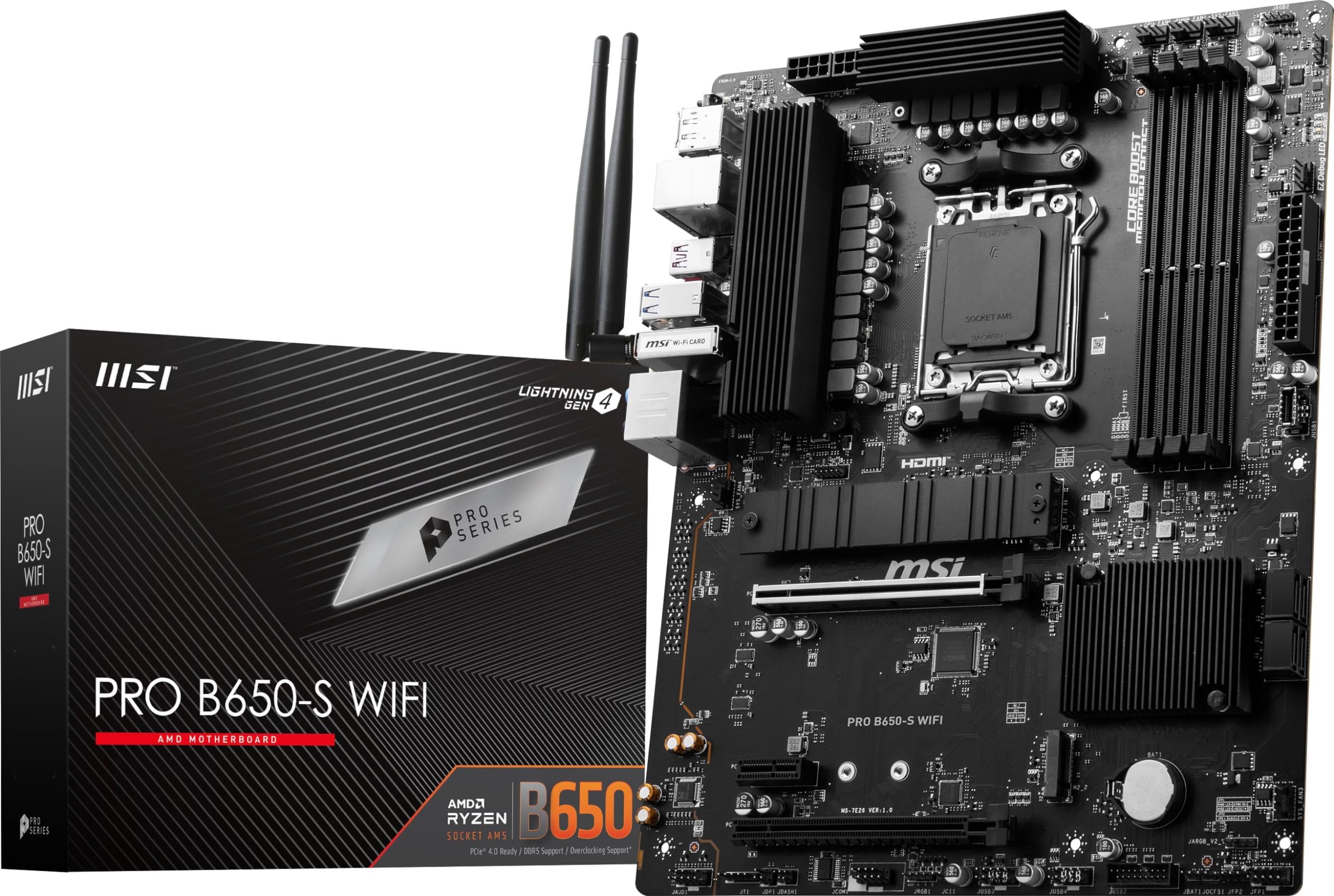 MSI PRO B650-P WIFI DDR5 6000MHz 1XHDMI 1XDP 2XM.2 USB 3.2 ATX AM5 (AMD AM5 7000 Serili İşlemci Uyumlu)