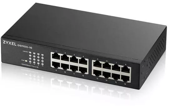Zyxel GS1100-16 16 Port 10-100-1000 Mbps Switch