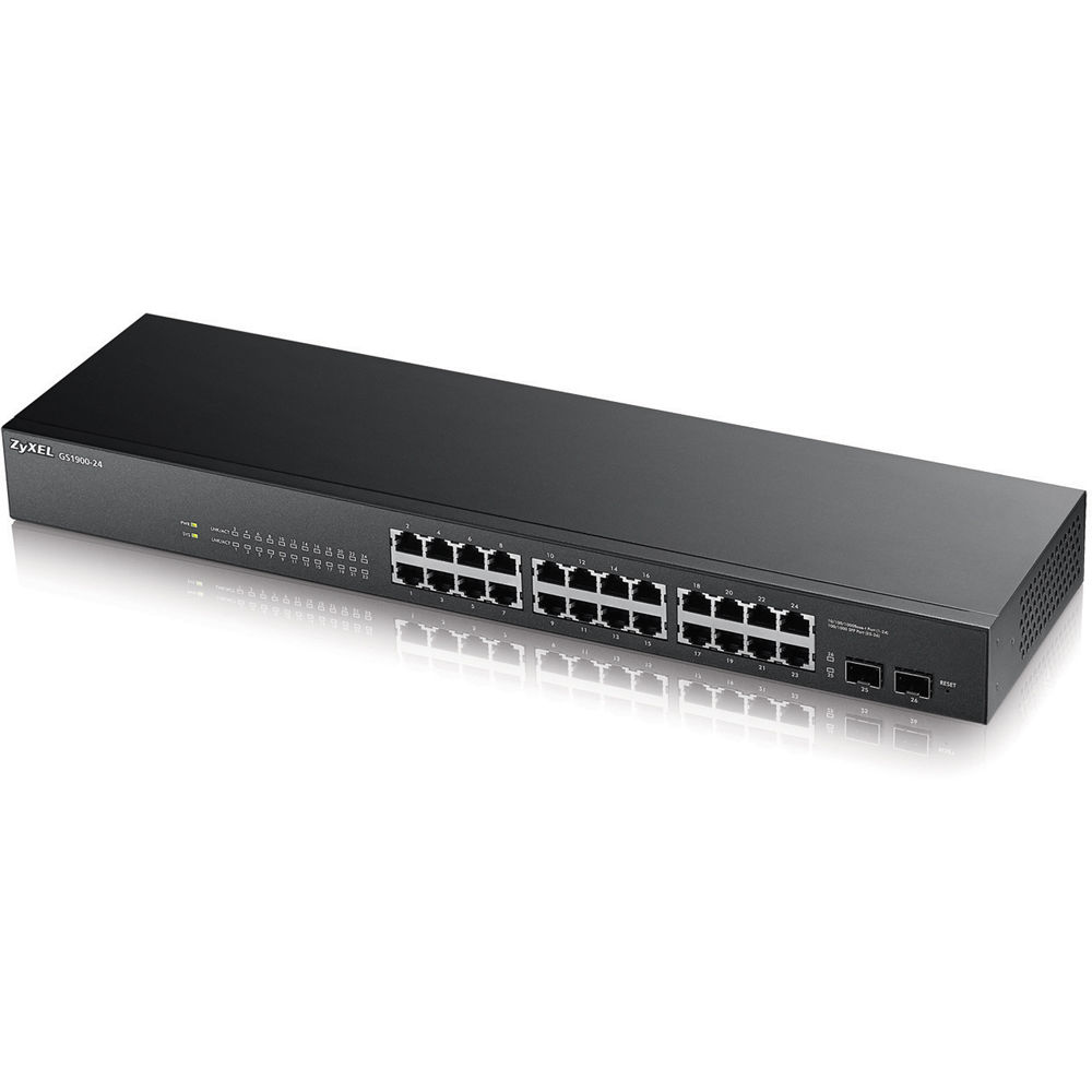 Zyxel 24-port GS1900-24-EU0102F Gigabit 2x-SFP Yönetilebilir Switch